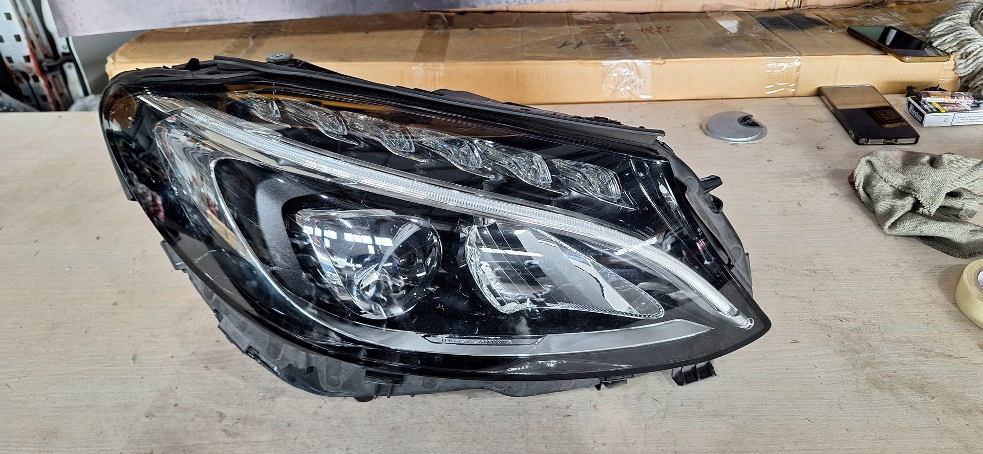 Mercedes-Benz C W205 koplamp, Gebruikt, -, -, Ophalen of Verzenden