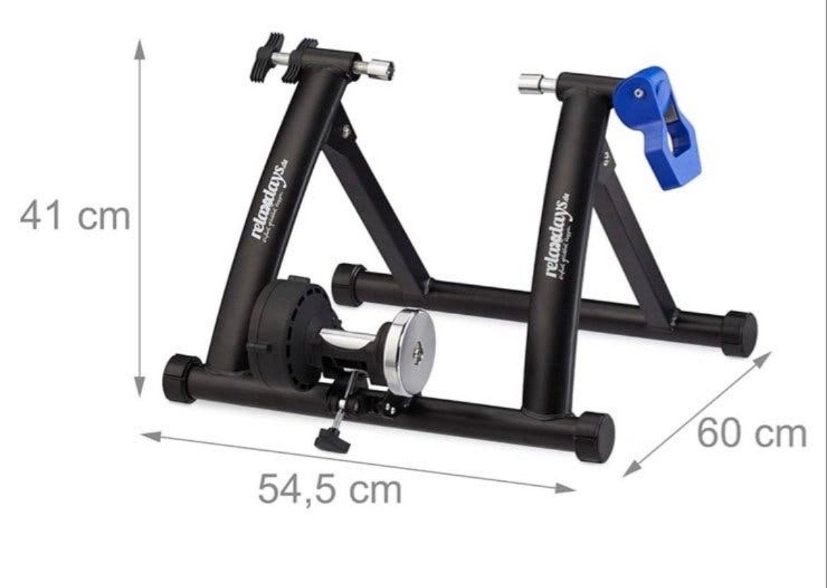 Relaxdays fietstrainer - Hometrainer voor binnen, Fietsen en Brommers, Overige merken, Aluminium, Ophalen of Verzenden, Zo goed als nieuw
