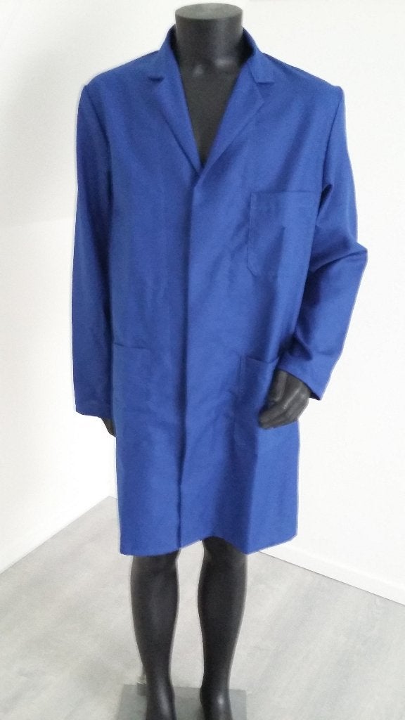 Stofjassen korenblauw drukknoopsluiting MAAT 52 OP = OP, Nieuw, Overige maten, Ophalen of Verzenden, Overige thema's