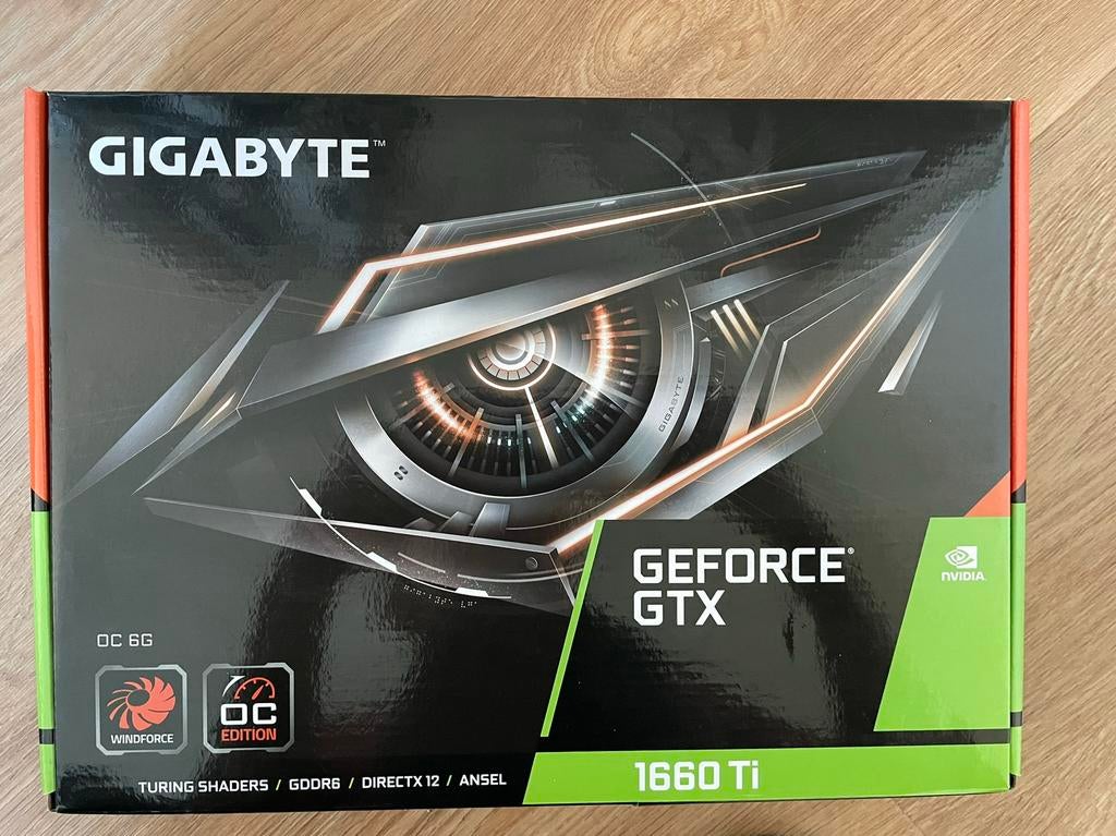 Gigabyte GeForce GTX 1660 Ti OC 6G, Computers en Software, Videokaarten, Zo goed als nieuw, PCI-Express 3.0, GDDR6, Ophalen of Verzenden
