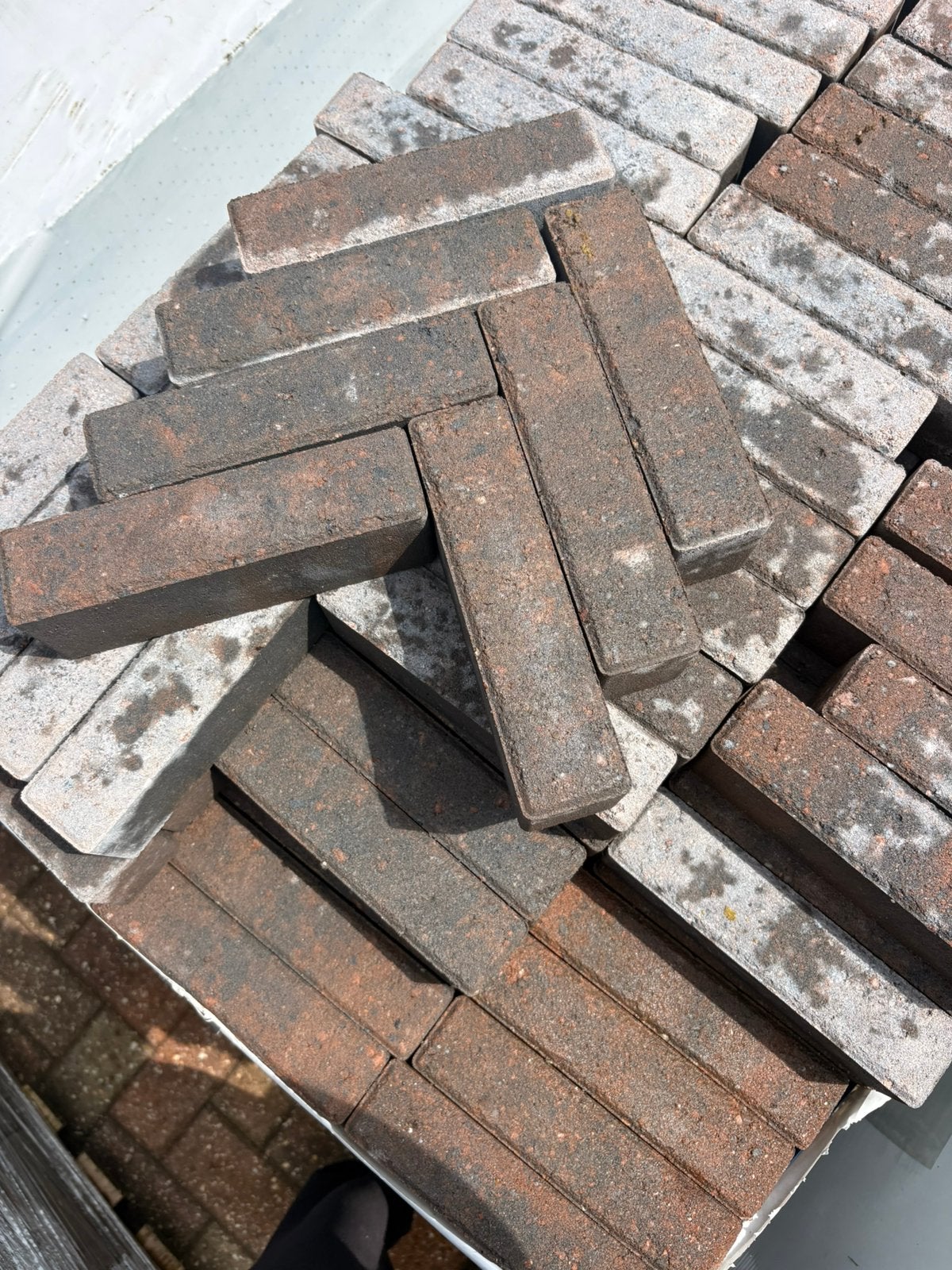 Restant partij Waalformaat, Tuin en Terras, Ophalen, Gebruikt, Klinkers, 10 m² of meer