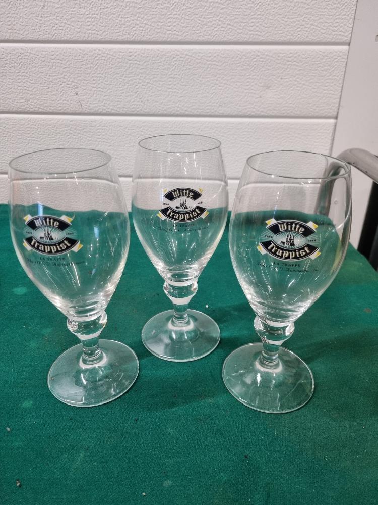 bierglas witte trappist drie stuks, Ophalen of Verzenden, 'T Olde Gre-j, Info@toldegrej.nl, Endepoelstraat 20f Didam
