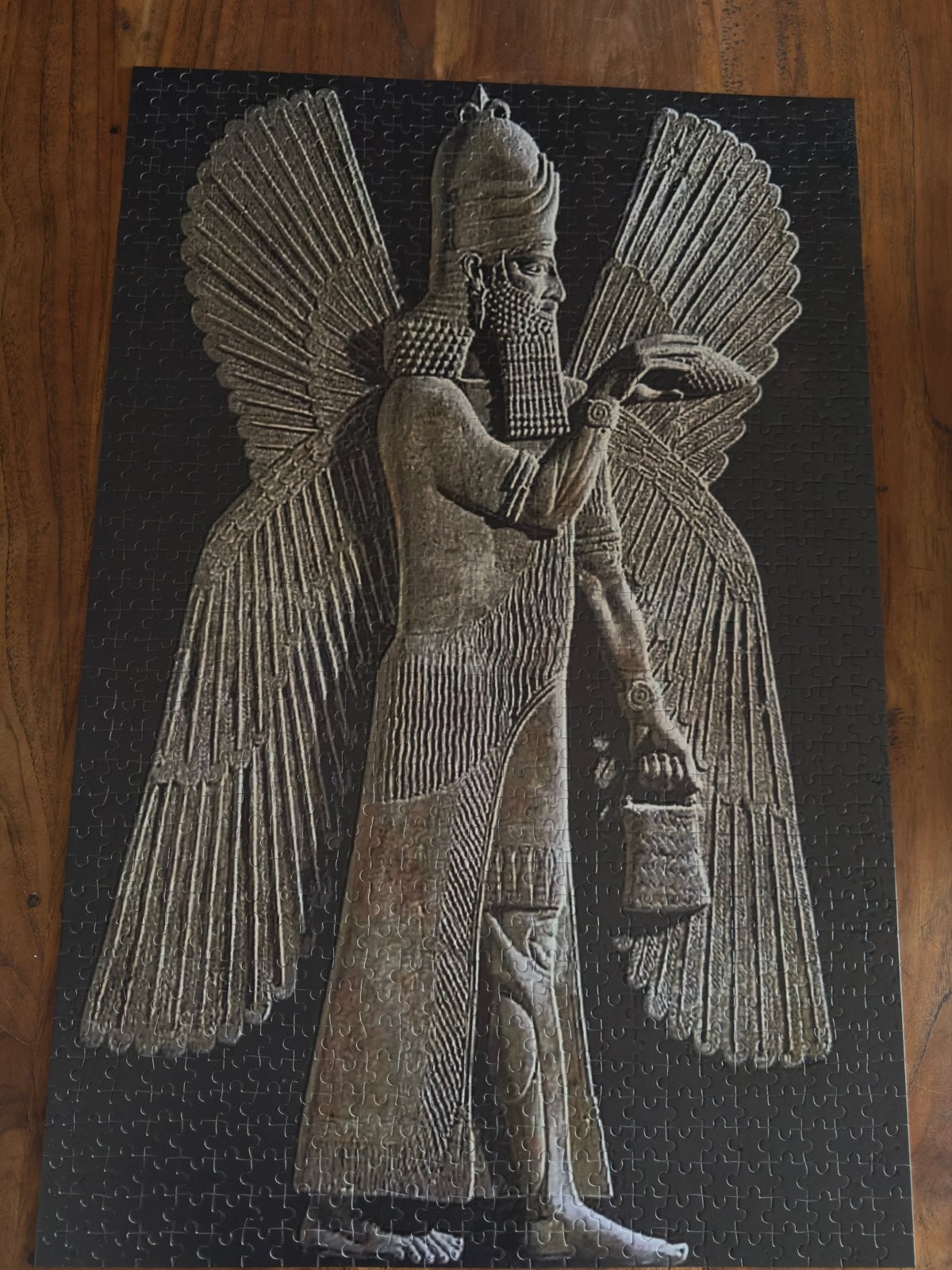 Legpuzzel Assyrische gevleugelde geest 1000 stukjes, Hobby en Vrije tijd, Denksport en Puzzels, Nieuw, Legpuzzel, 500 t/m 1500 stukjes