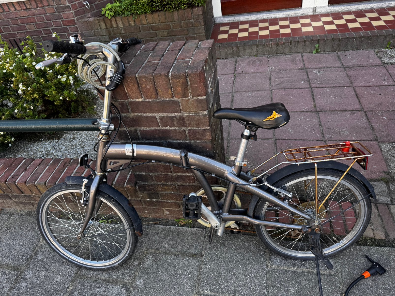 Vouwfiets on the road, Ophalen, Gebruikt
