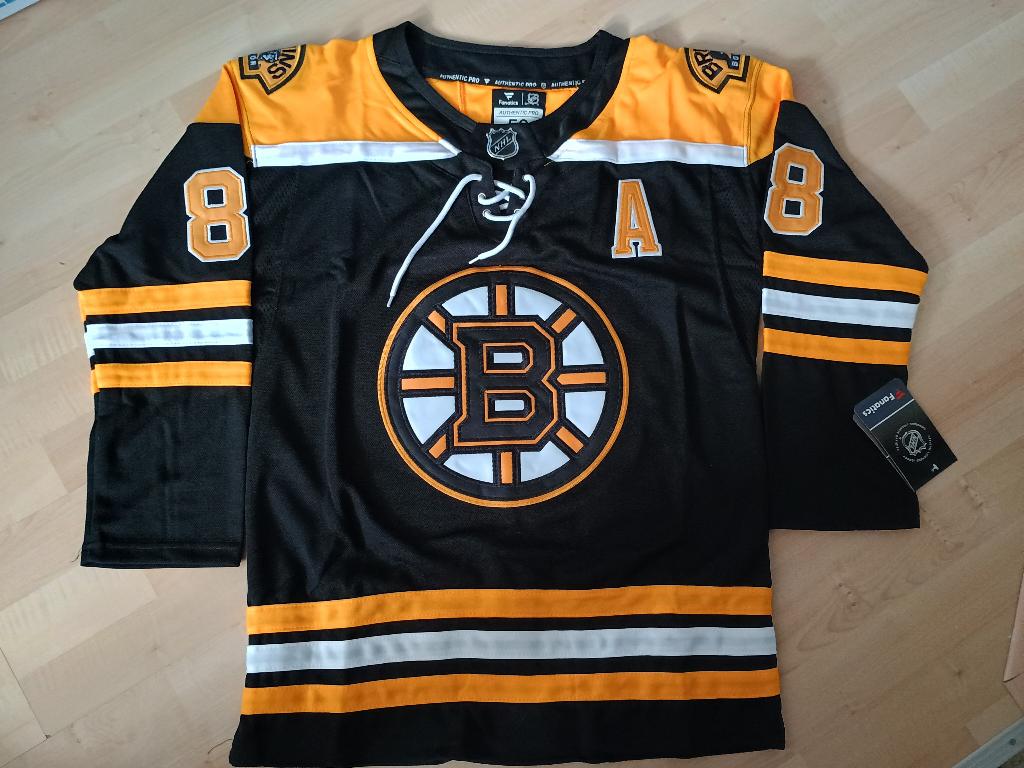 Boston Bruins Jersey Pastrnak maat: L, Sport en Fitness, IJshockey, Verzenden, Nieuw, Kleding