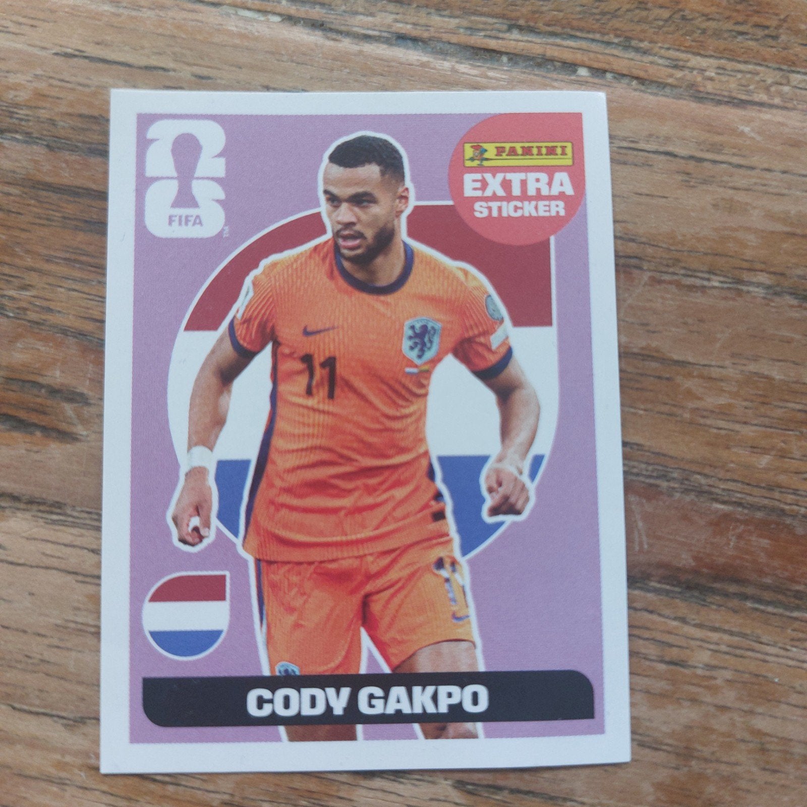 wk panini 2026 extra sticker gakpo, Ophalen, Zo goed als nieuw, Sticker
