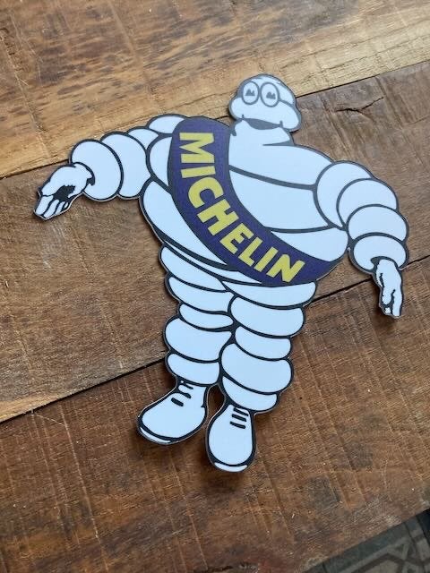 Michelin truck gril reclamebord kunststof +-  25x27 cm., Ophalen of Verzenden, Zo goed als nieuw, Auto's