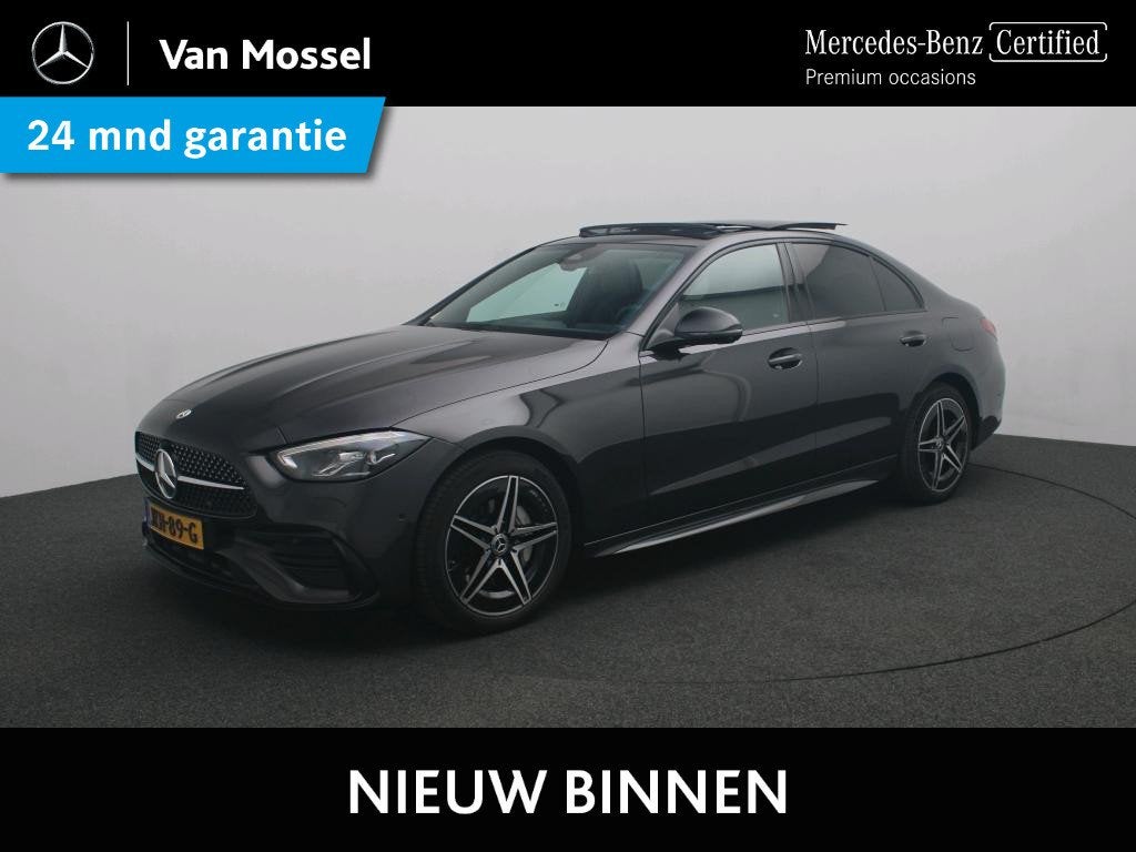 Mercedes-Benz C-klasse 300 e Business Solution AMG / Panoram, Auto's, Automaat, Achterwielaandrijving, 4 cilinders, Bedrijf