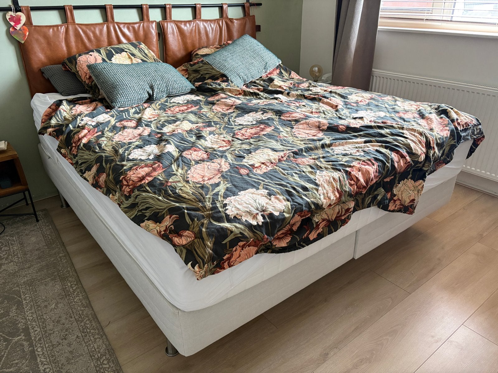 Ikea Boxspring 180x200 cm - Zo goed als nieuw, Ophalen, Tweepersoons, Zo goed als nieuw, 200 cm