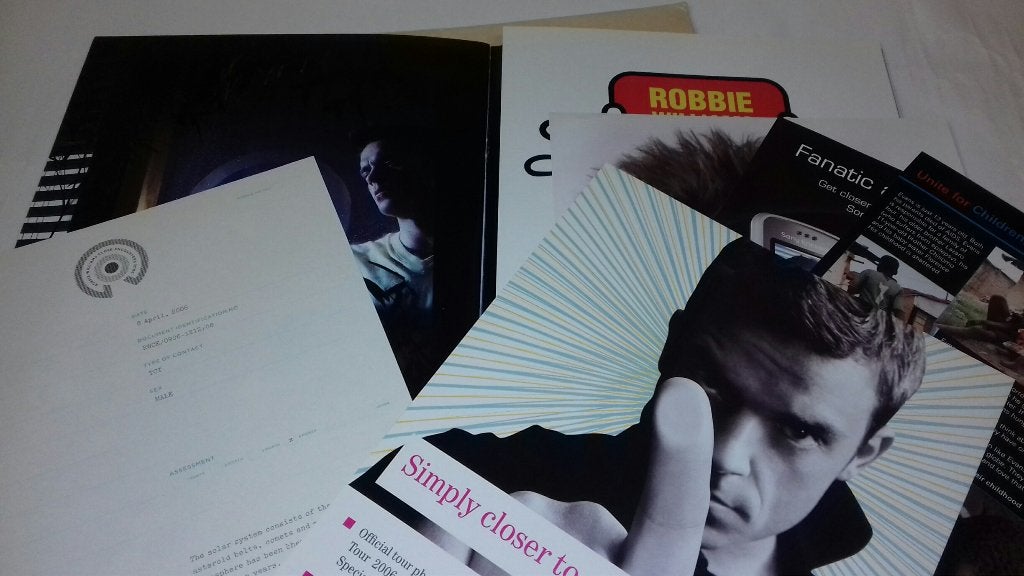 Robbie Williams Take That TOURBOOK PROGRAMMA 2006, Verzamelen, Muziek, Artiesten en Beroemdheden, Verzenden, Robbie Williams, NvT