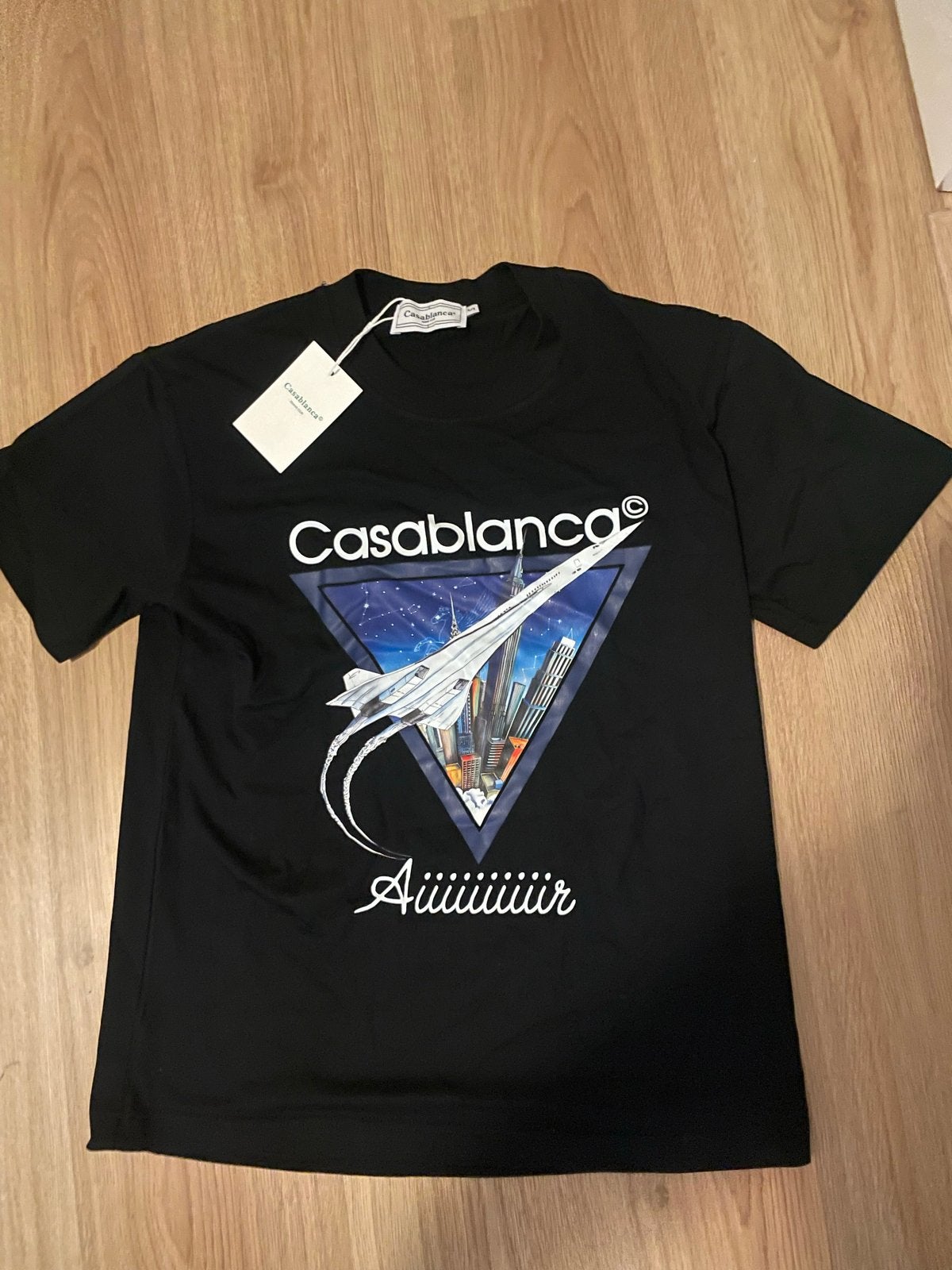 Casablanca Tennis Club T-shirt Zwart met print, Ophalen of Verzenden, Nieuw, Maat 46 (S) of kleiner, Zwart