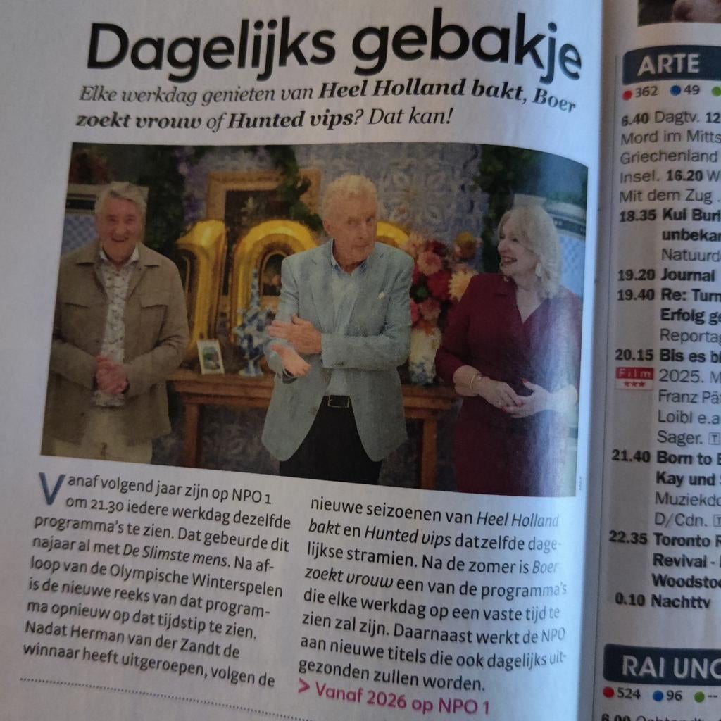 André van Duin Artikel Knipsel, Verzamelen, Ophalen of Verzenden, 1980 tot heden, Nederland, Knipsel(s)