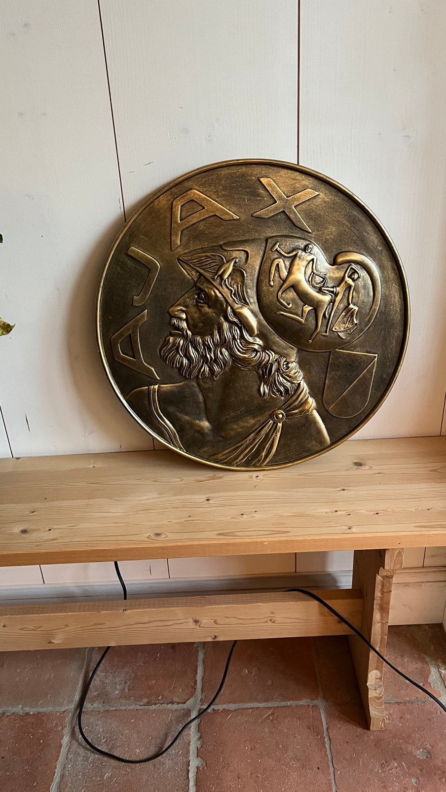Mooie ronde AJAX plaquette, Ophalen, Zo goed als nieuw