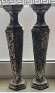 2 kaarsen kandelaren 43,5 cm, Ophalen of Verzenden, Zo goed als nieuw