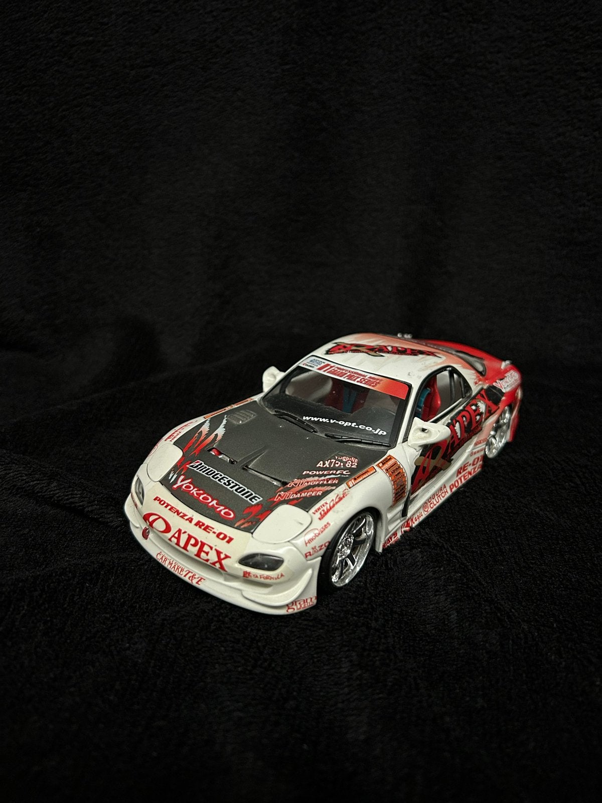 Hotworks Mazda RX7 FD3S D1, Hobby en Vrije tijd, Gebruikt, Auto, 1:32 tot 1:50, Ophalen