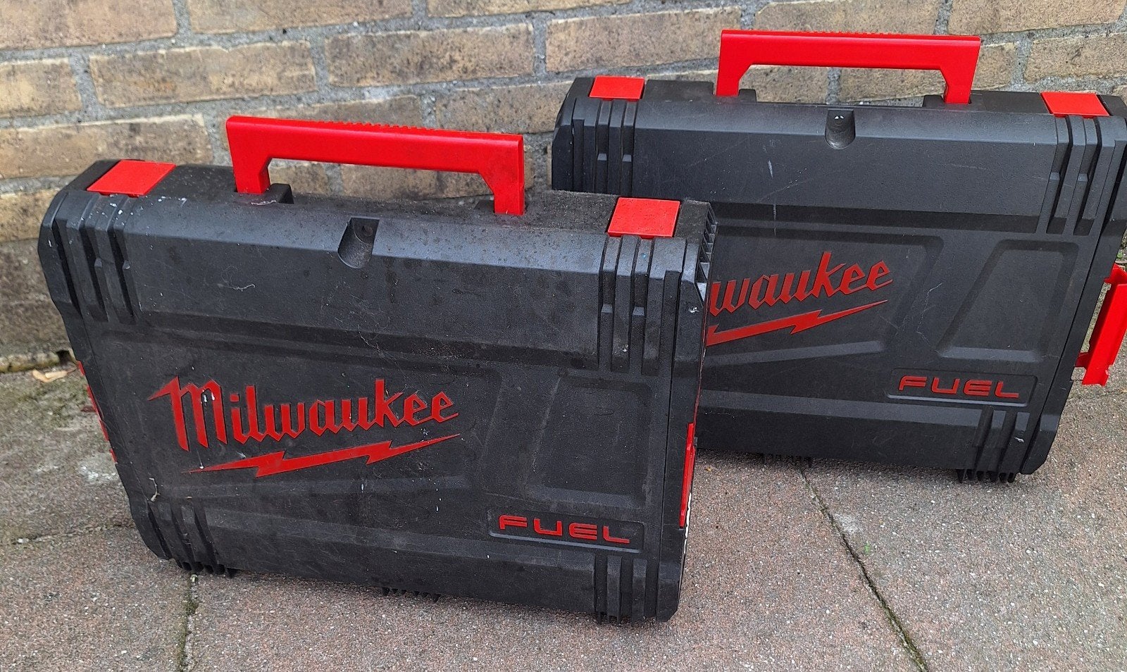 2x Milwaukee gereedschapskoffers/opbergkoffers, Ophalen, Gebruikt