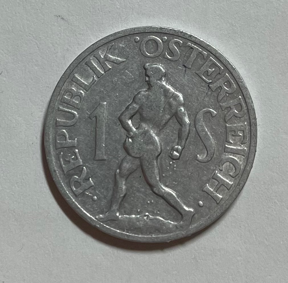 1 schilling Oostenrijk 1946, Ophalen of Verzenden, Oostenrijk