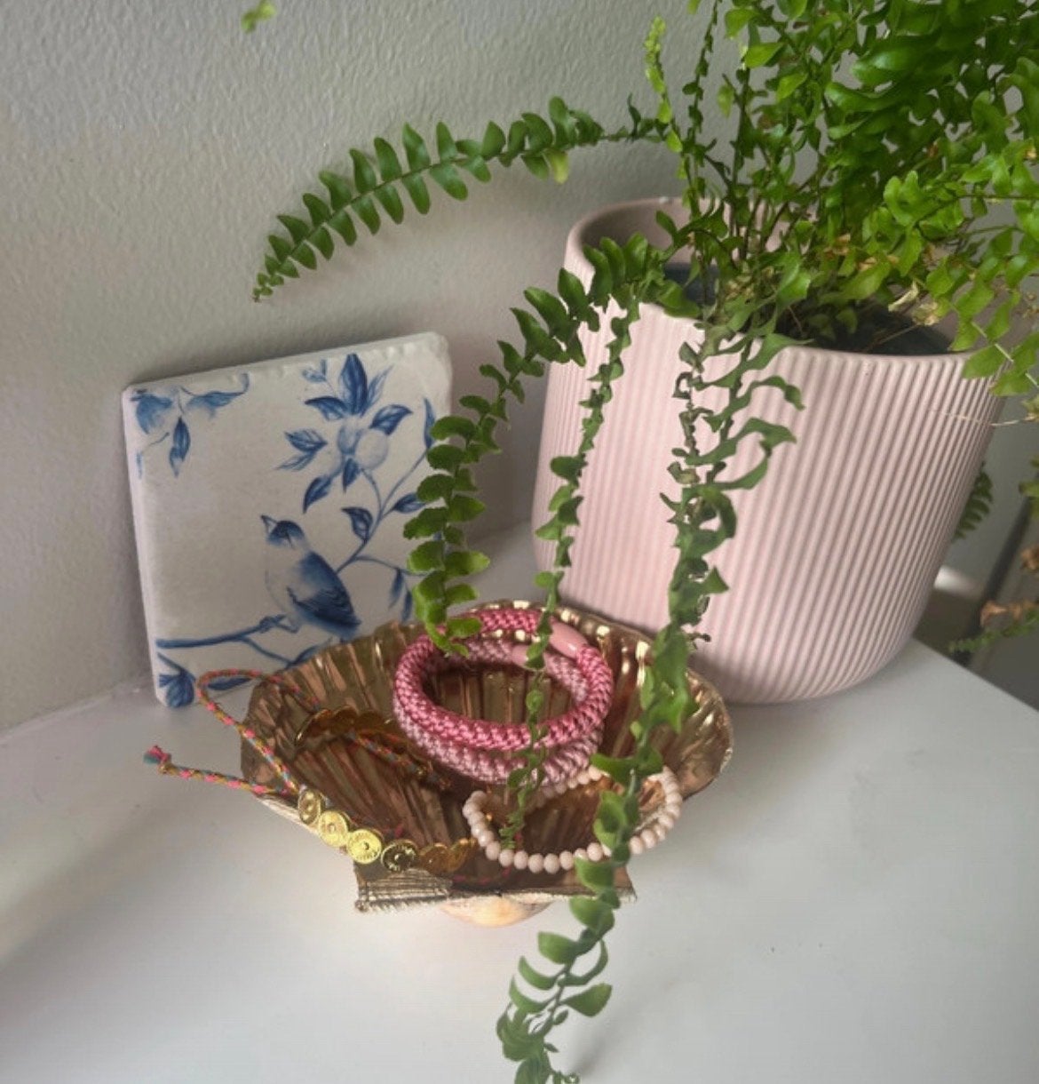 Gouden Schelp Schaal - Decoratief en Praktisch, Ophalen of Verzenden, Zo goed als nieuw, Natuurlijk materiaal, Goud