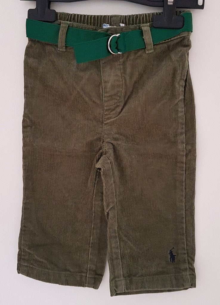 Groene Ralph Lauren broek maat 62 NIEUW (0619) a, Broekje, Nieuw, Ophalen of Verzenden, Jongetje