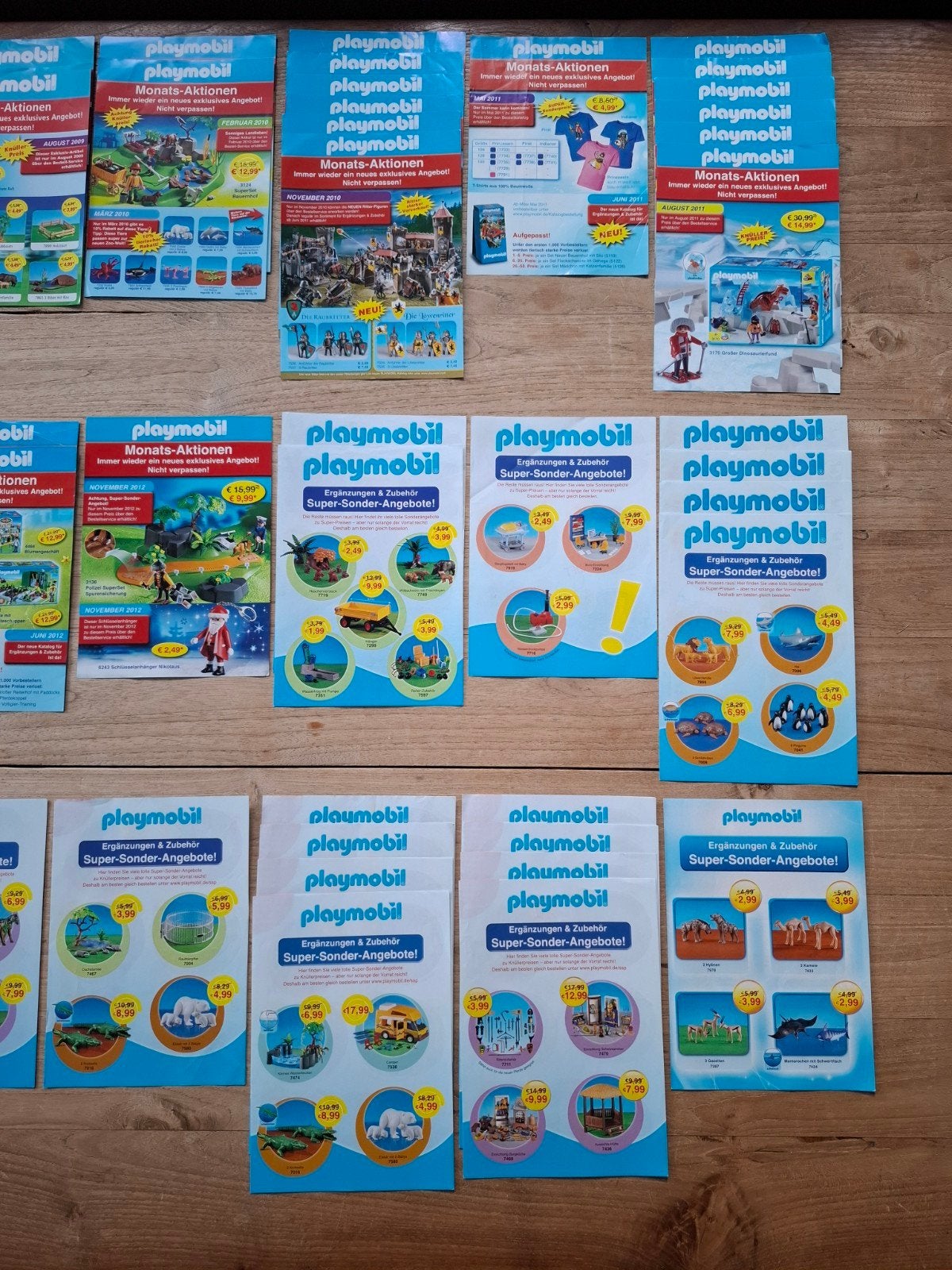 Bundel van 47 Duitse Playmobil flyers uit periode 2007-2012, Ophalen, Gebruikt, Losse onderdelen, Overige typen