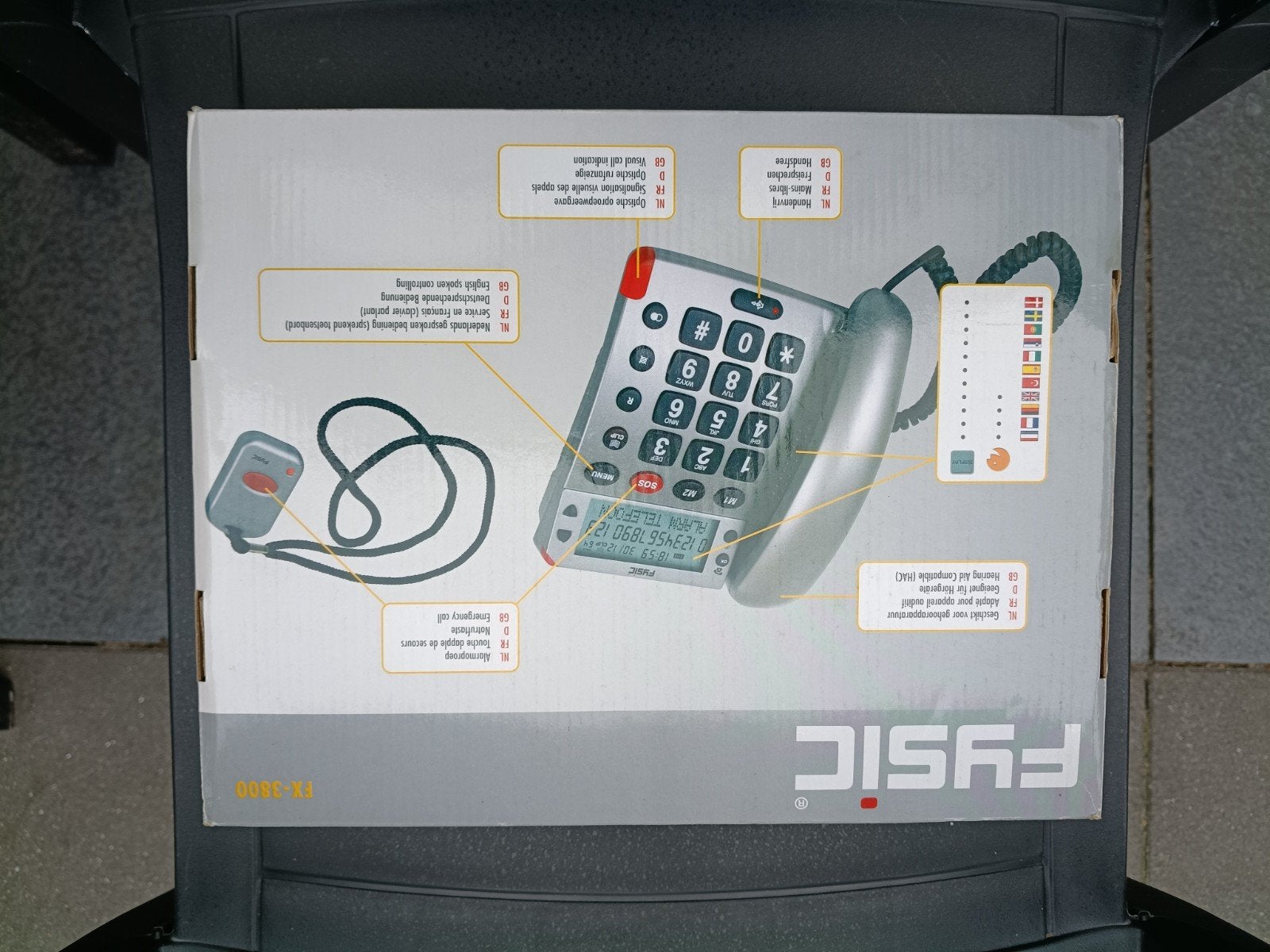 Fysic FX-3000 Alarm&Comfort Seniorentelefoon - Nieuw in doos, Ophalen of Verzenden, Nieuw