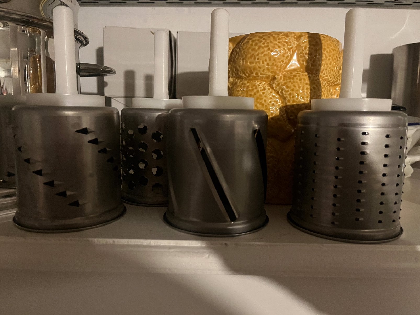 Kitchenaid groenterasp/ snijders, Ophalen of Verzenden, Zo goed als nieuw
