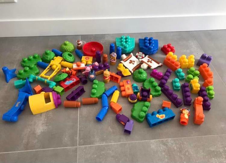 Megabloks oa een boot/speeltuin/figuren uit Winnie de Poeh, Ophalen of Verzenden, Megabloks