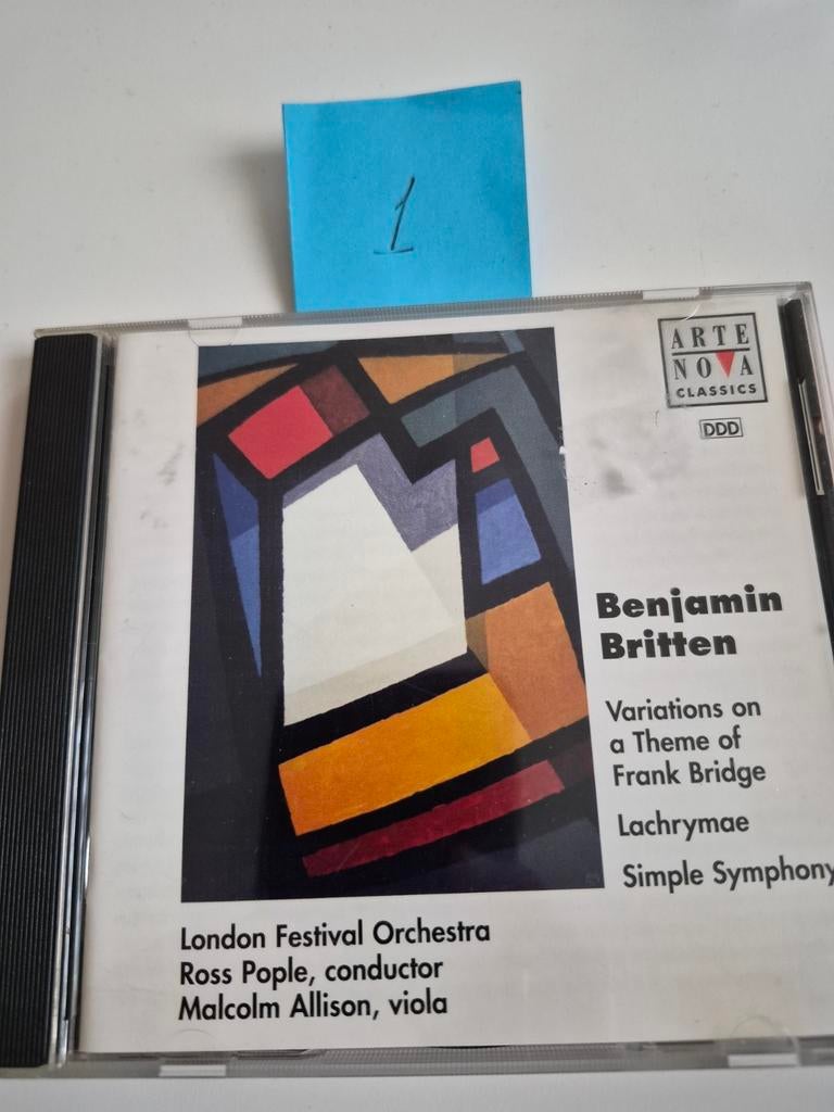 Benjamin Britten - Variations on a Theme of Frank Bridge CD, Ophalen of Verzenden, Modernisme tot heden, Zo goed als nieuw, Orkest of Ballet