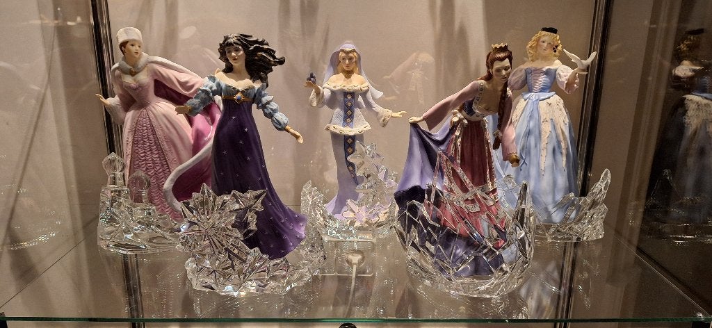 Franklin Mint 5 porseleinen beelden Huis van Faberge, Ophalen, Zo goed als nieuw, Fantasy