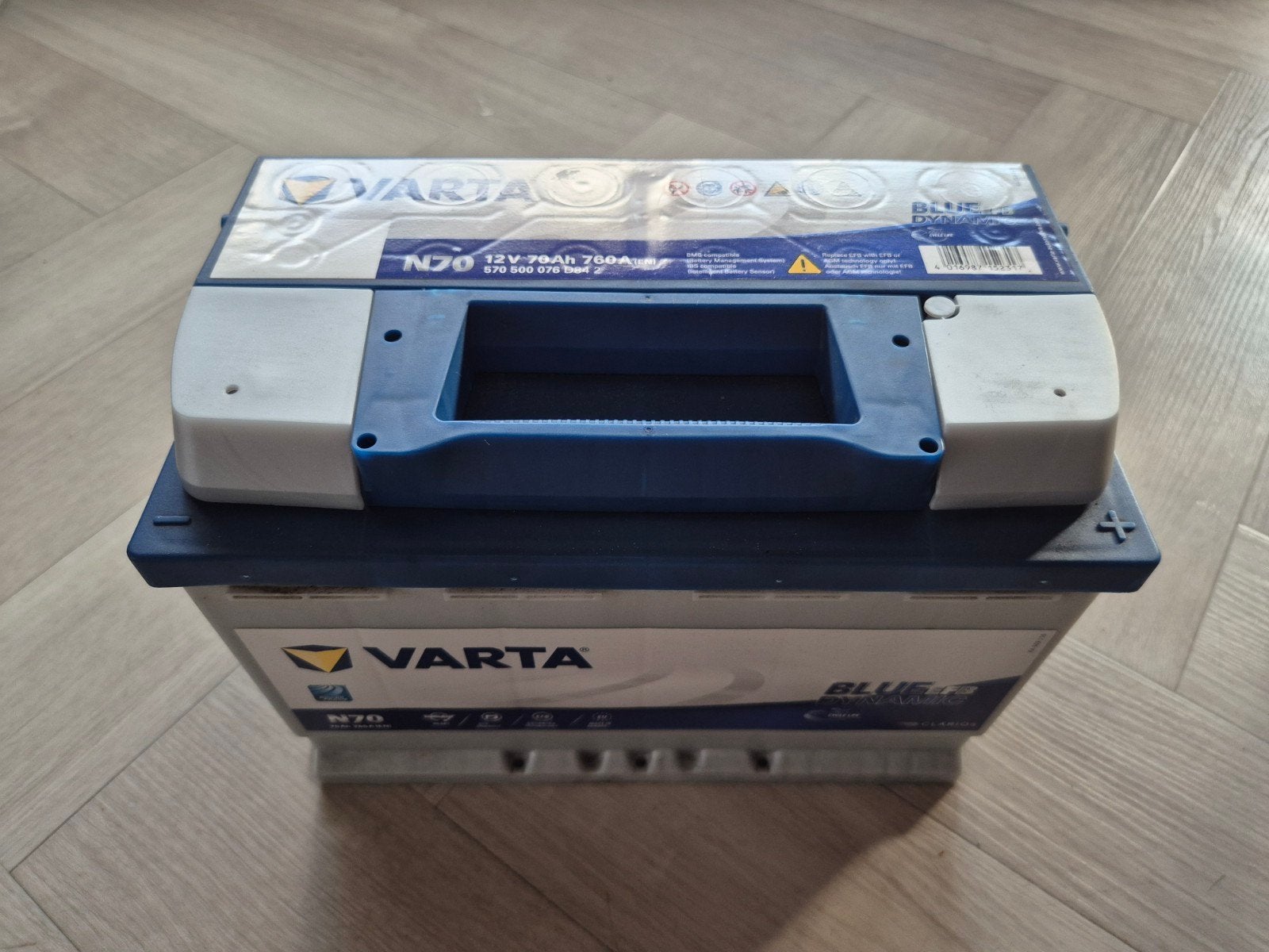 Varta Auto Accu N70/760A, Auto-onderdelen, Accu's en Toebehoren, Ophalen
