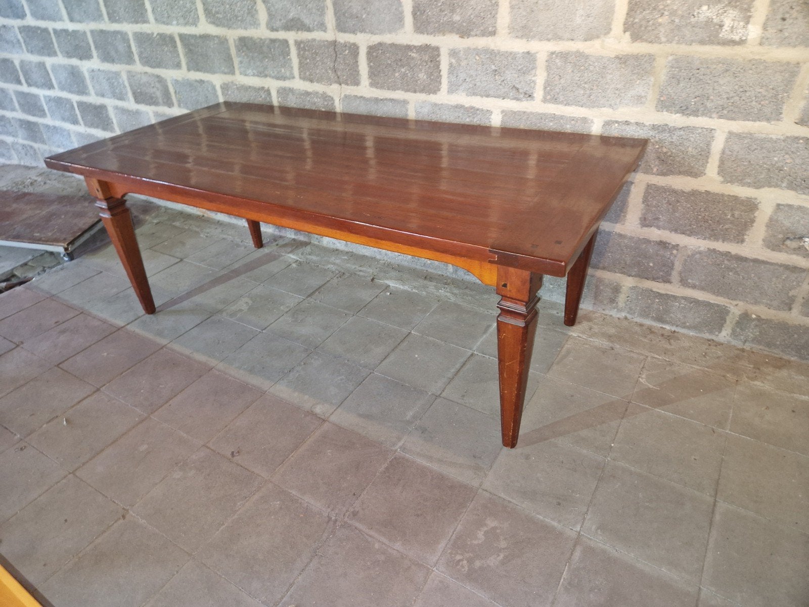 Massieve boerentafel, Ophalen, Gebruikt, 200 cm of meer, 50 tot 100 cm