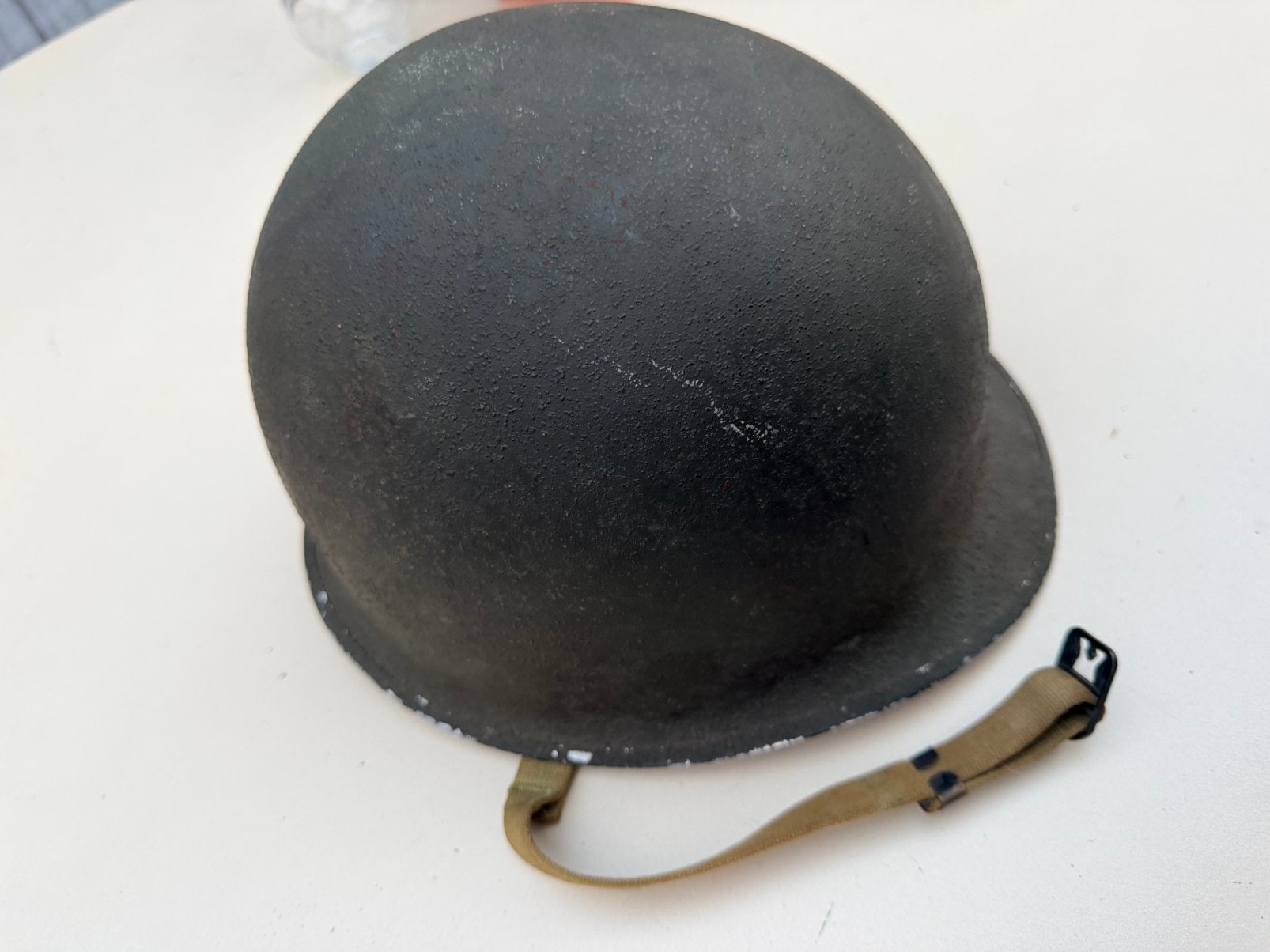 US M1 Fixed bale met Hood Rubber liner, Ophalen of Verzenden, Landmacht, Amerika, Helm of Baret