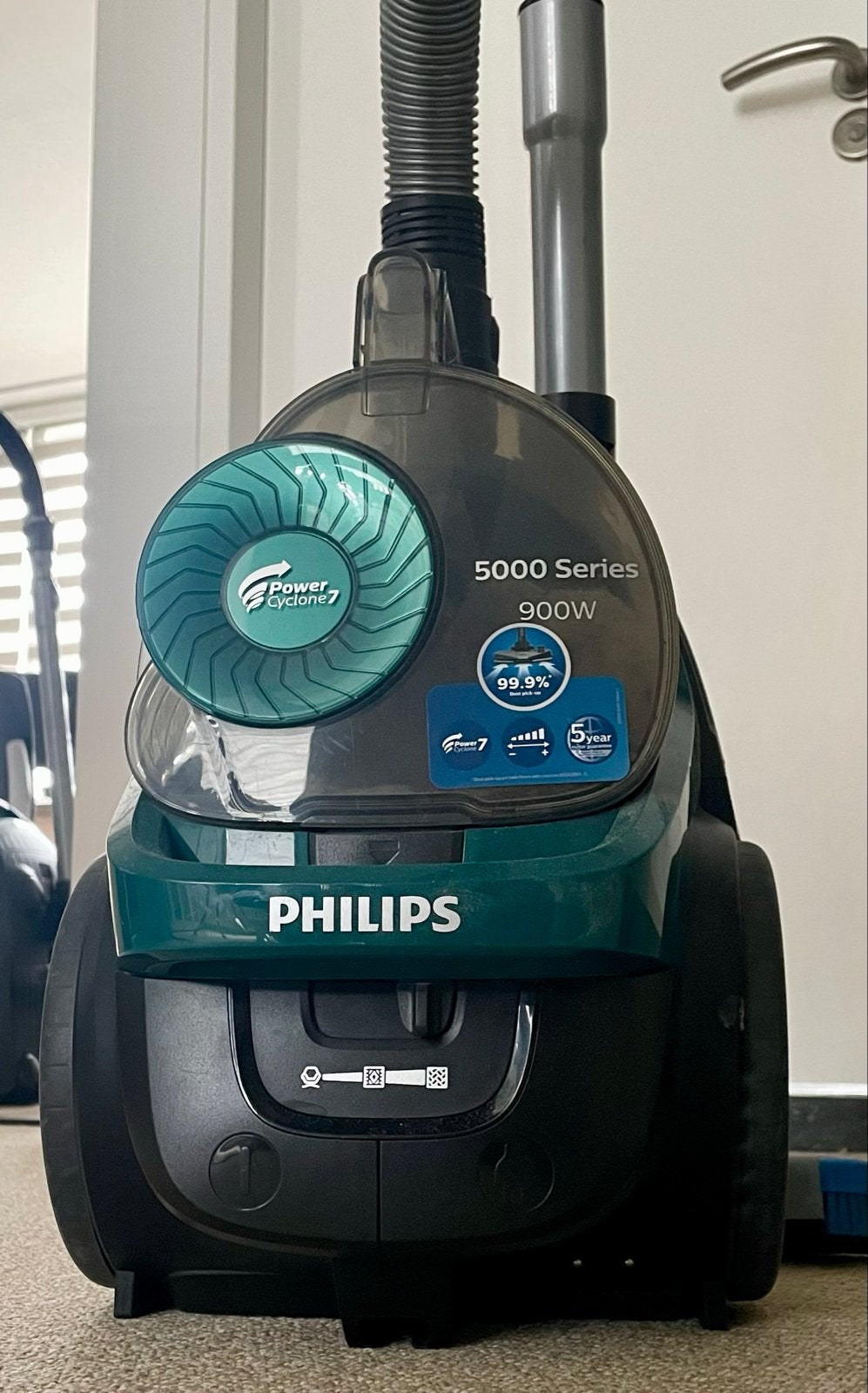 Philips 5000 Series Stofzuiger - 900W PowerCyclone 7, Ophalen, Philips, Zo goed als nieuw, Sledestofzuiger