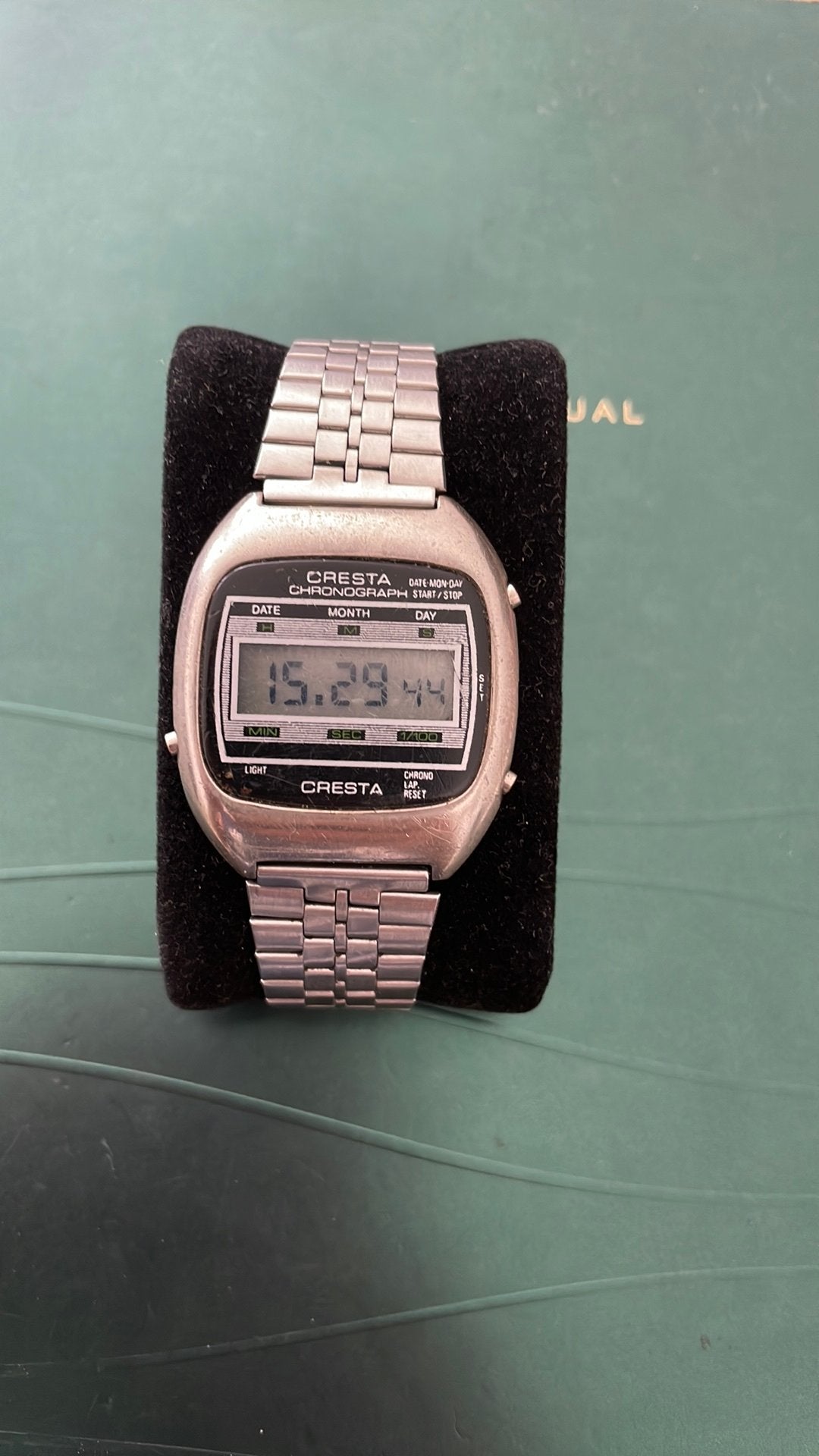 Cresta vintage horloge, Ophalen of Verzenden, Staal, Overige merken, 1960 of later