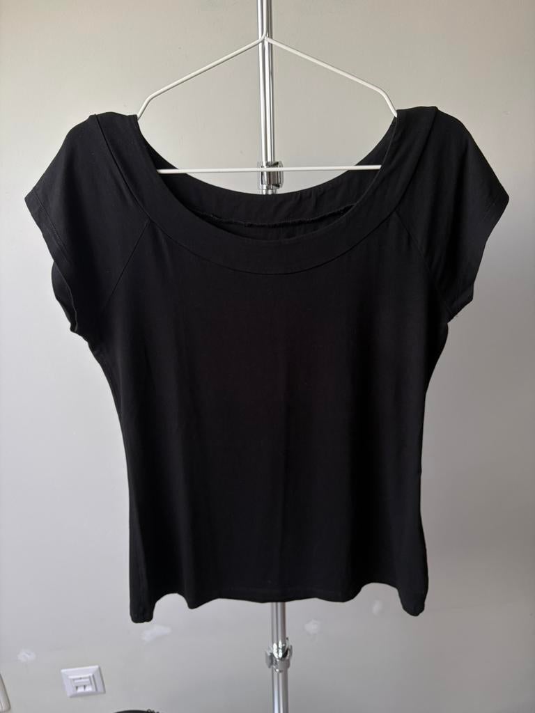 King Louie net T-shirt maat M, Maat 38/40 (M), Verzenden, Zwart, Zo goed als nieuw