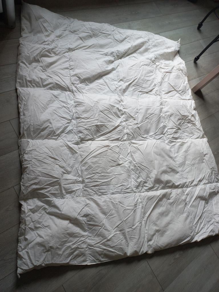 Eendeveren/dons dekbed, Huis en Inrichting, Slaapkamer | Beddengoed, Wit, Tweepersoons, Ophalen of Verzenden, Deken of Dekbed