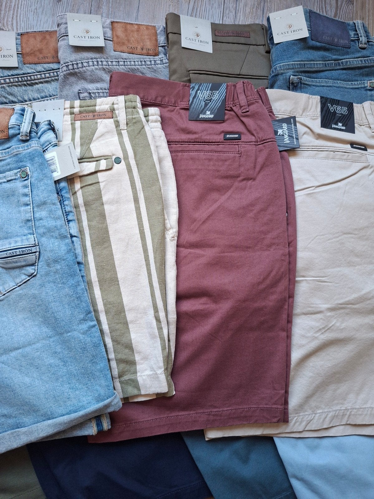 Cast Iron & Vanguard shorts **3 voor €99,95**, Ophalen of Verzenden, Nieuw, Blauw, W36 - W38 (confectie 52/54)