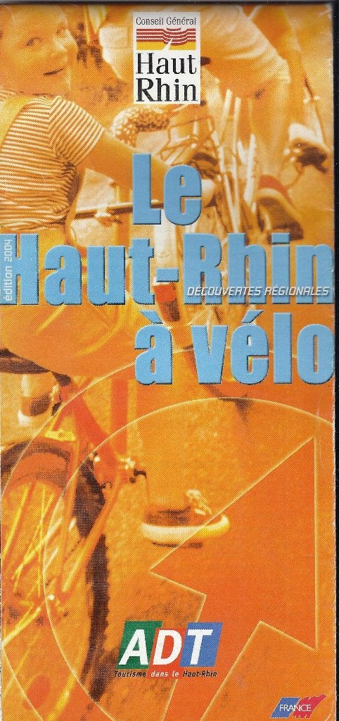 H5 plattegrond haut rhin frankrijk 2004  verzendkosten 4., Gelezen, Ophalen of Verzenden, Landkaart, 2000 tot heden
