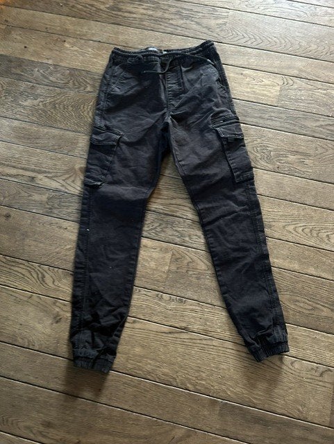 J22-Cuff Cargo zwarte spijkerbroek maat xs, Zwart, Ophalen of Verzenden, Maat 34 (XS) of kleiner, Lang