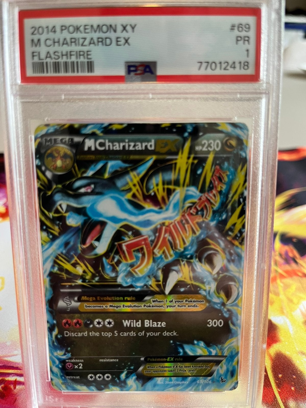 Charizard Flashfire PSA 1, Ophalen of Verzenden, Zo goed als nieuw