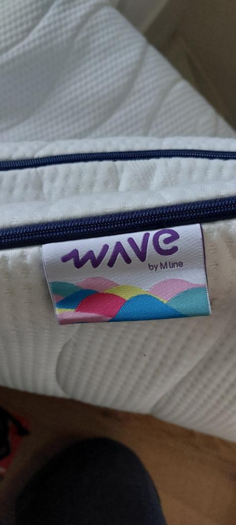 Topper Wave van MLine 160x200, Huis en Inrichting, Slaapkamer | Matrassen en Bedbodems, Ophalen, Zo goed als nieuw, Tweepersoons