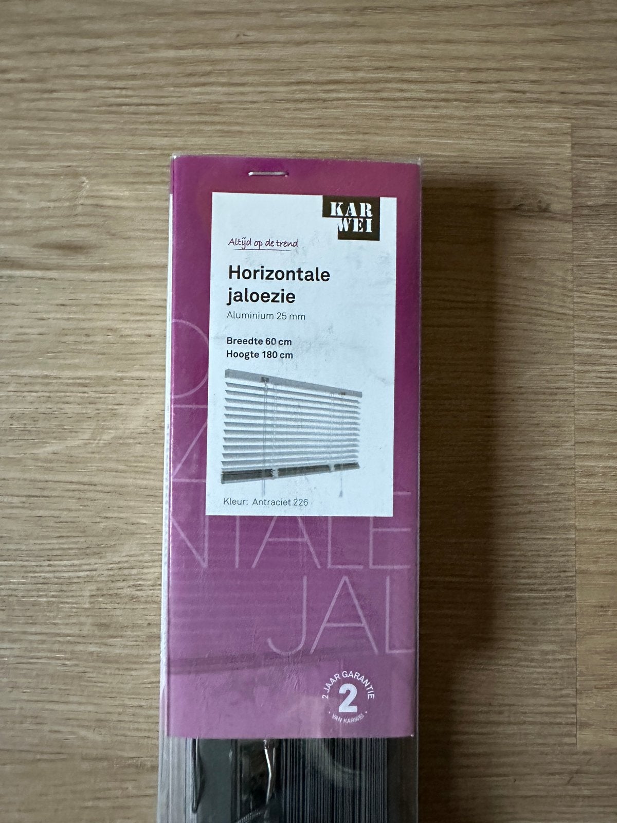 Antraciet jaloezieën, Jaloezie, 180 cm, Karwei, Ophalen of Verzenden