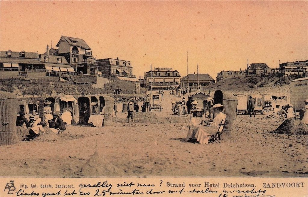 702-122-025 Zandvoort Strand Voor Hotel Driehuizen, Verzenden, Voor 1920, Noord-Holland