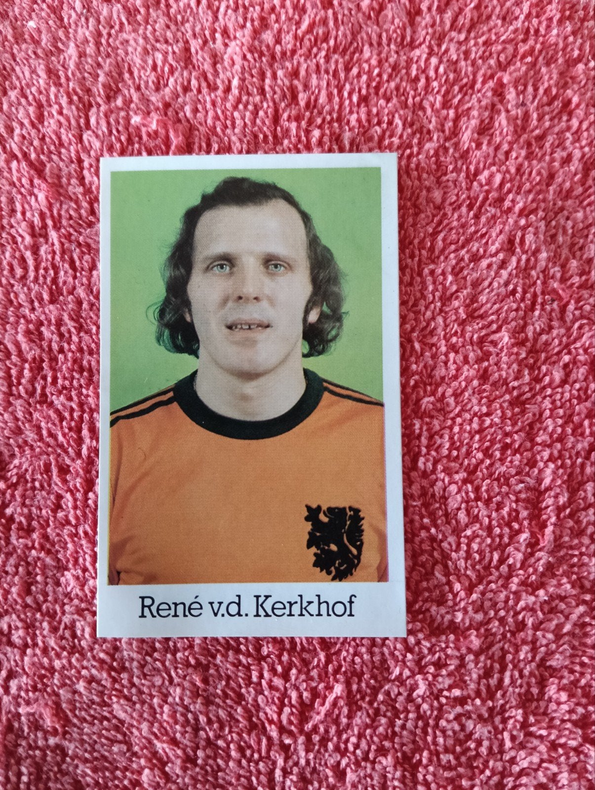 Voetbal plaatje Rene vd Kerkhof EK 1980, Verzamelen, Ophalen of Verzenden, Overige binnenlandse clubs, Poster, Plaatje of Sticker