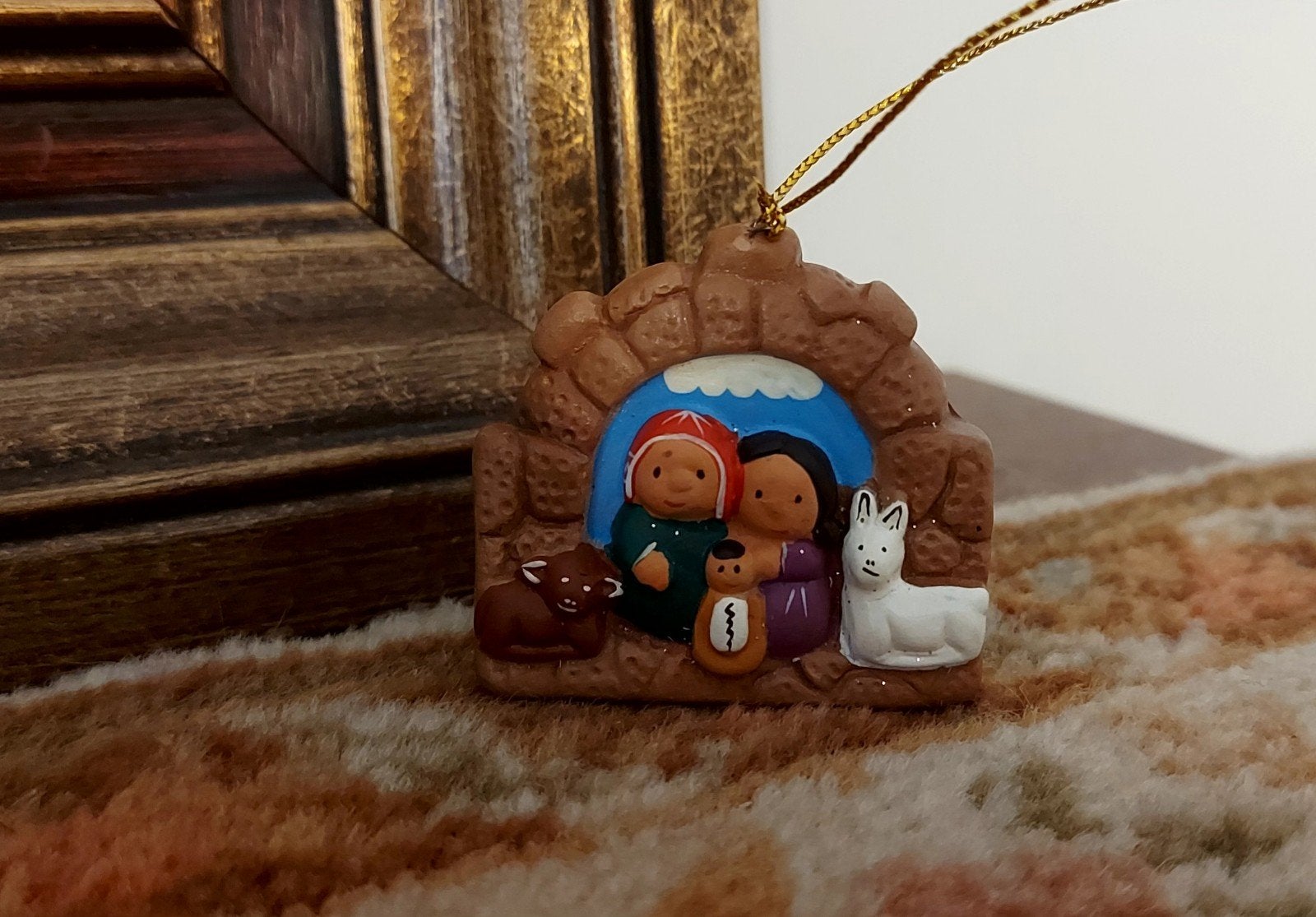 kerstornament - kerstbal - kerstgroep uit peru, Ophalen of Verzenden