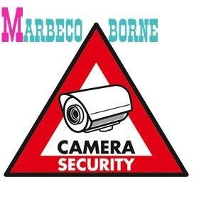Camera stickers "Camera security" 5 stuks, Verzamelen, Stickers, Nieuw, Overige typen, Ophalen of Verzenden