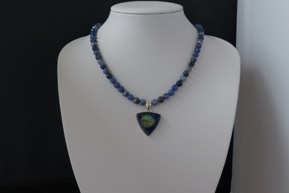 SOLDALIET ketting/oorhanger-set, Sieraden, Tassen en Uiterlijk, Nieuw, Met edelsteen, Zilver, Verzenden