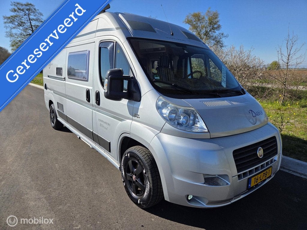 Karmann mobil DAVIS 590 FB buscamper 2009 ☆Euro-4 Vastbed, Caravans en Kamperen, Campers, Buscamper of Camperbus, Koelkast, 6 tot 7 meter