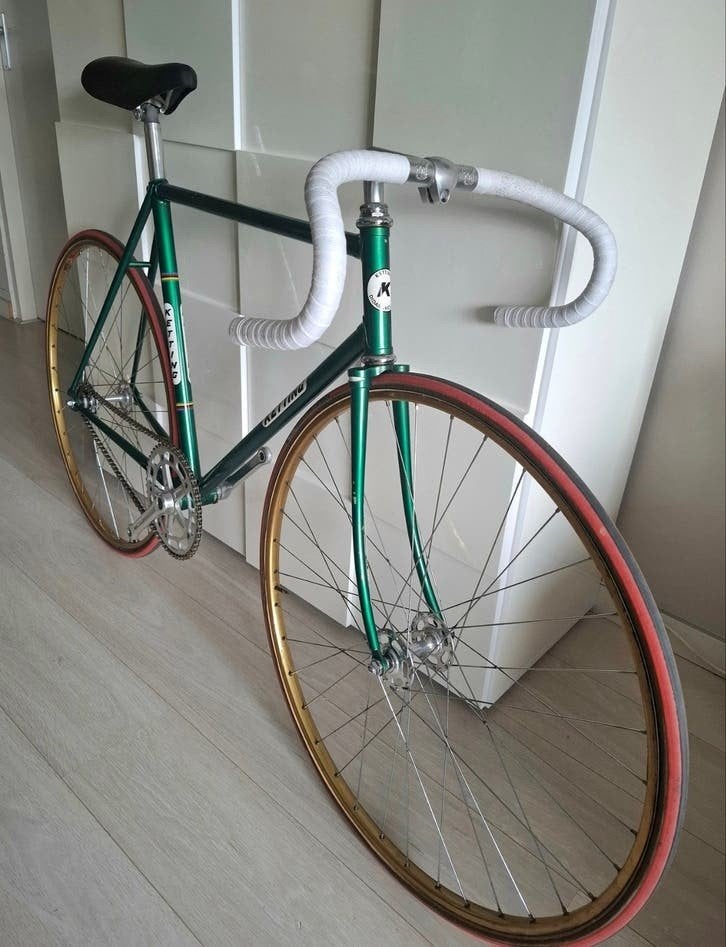 Vintage Klaas Kwantes KK Columbus baanfiets fixed gear bike., Ophalen, Gebruikt, Minder dan 10 versnellingen, Overige merken