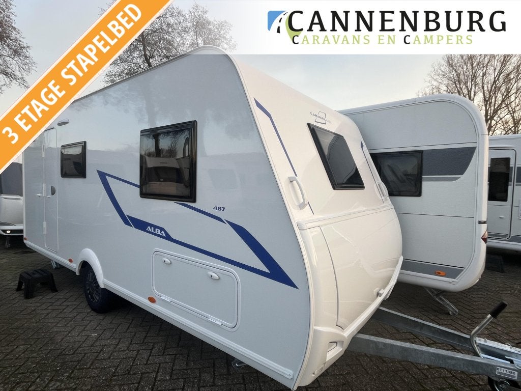 Caravelair Alba 487 Actie: Gratis Mover, Bedrijf, Reservewiel, Meer dan 6, Dwarsbed